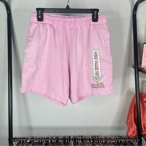 A Lab Pink You Make Me Sick Pink Sweat Shorts